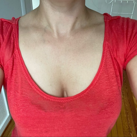 Zara Red Linen Top - Picture 4 of 8